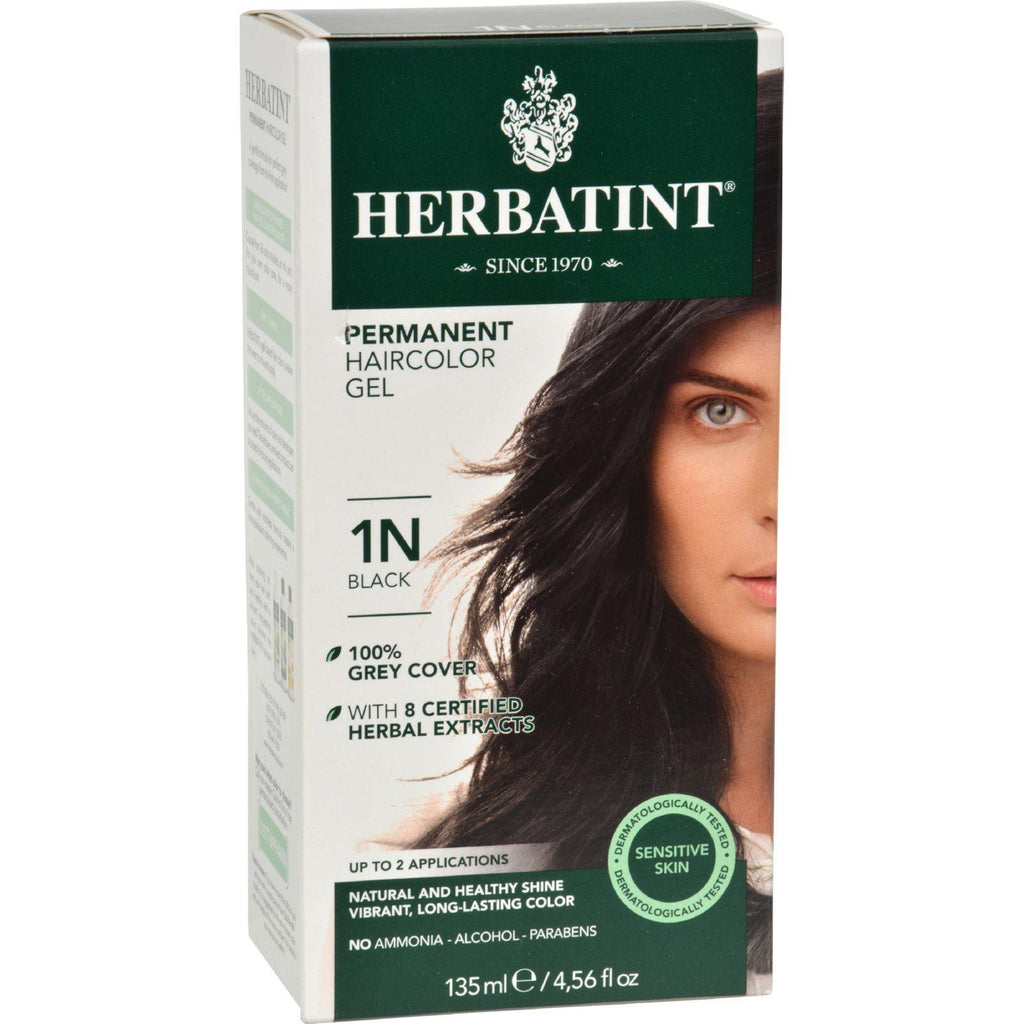 Herbatint Permanent Herbal Haircolour Gel 1n Black - 135 Ml