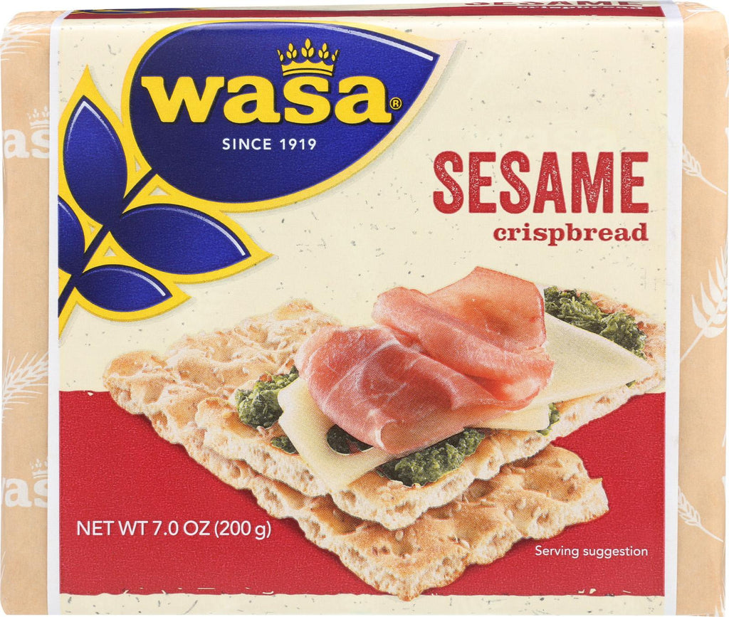 Wasa Crispbread Sesame Crackers - Case Of 12 - 7 Oz.