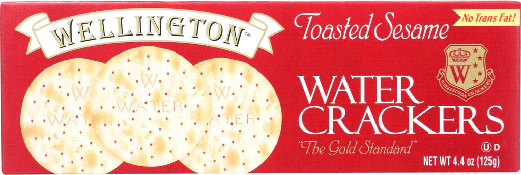 Wellington Toasted Sesame - Water Cracker - Case Of 12 - 4.4 Oz.