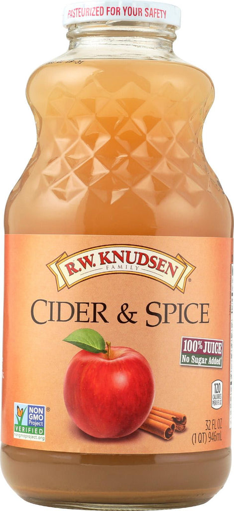 R.w. Knudsen Juice Blends - Cider And Spice - Case Of 12 - 32 Fl Oz.