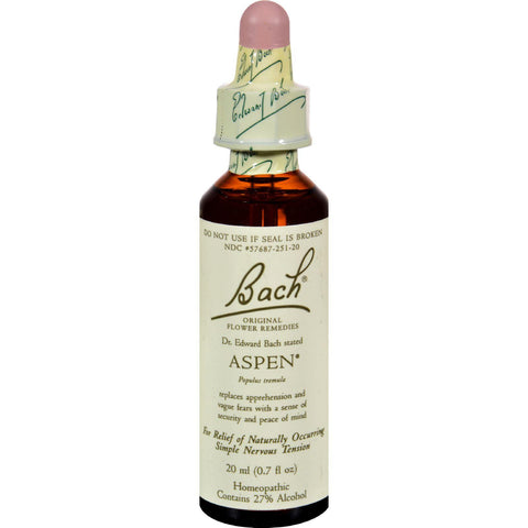 Bach Flower Remedies Essence Aspen - 0.7 Fl Oz