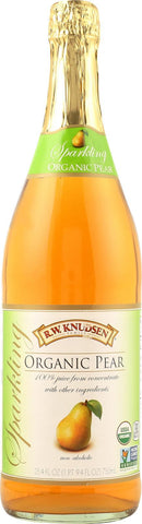 R.w. Knudsen Sparkling Juice - Organic Pear - Case Of 12 - 750 Ml