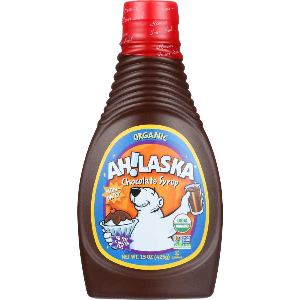 Ahlaska Chocolate Syrup - Organic - 15 Oz - Case Of 12