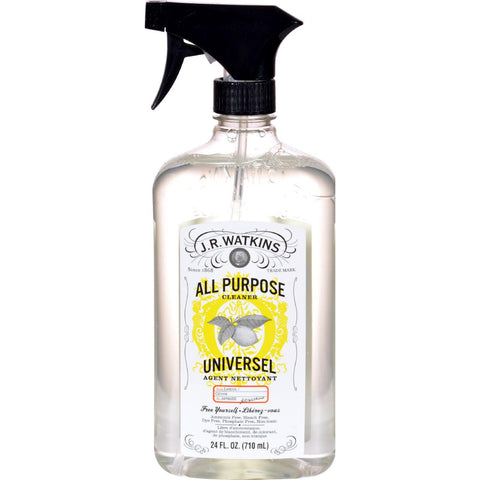 J.r. Watkins Natural All Purpose Cleaner Lemon - 24 Fl Oz