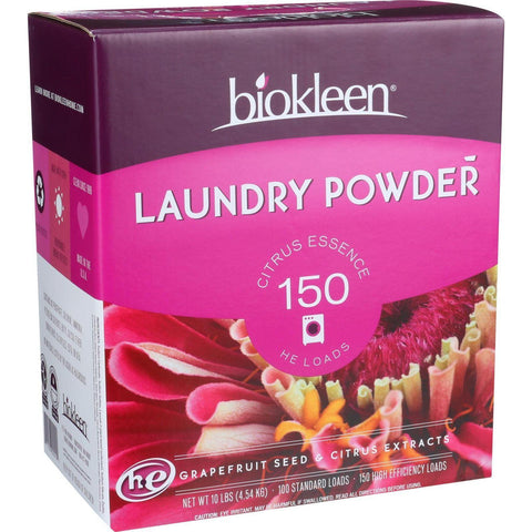 Biokleen Laundry Powder - Citrus Essence - 10 Lb