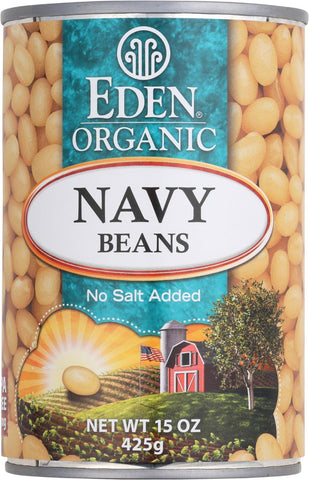 Eden Foods Navy Beans - Organic - Case Of 12 - 15 Oz.