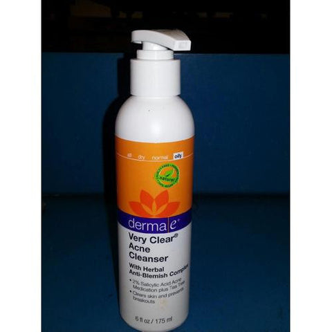 Derma E Very Clear Cleanser - 6 Fl Oz