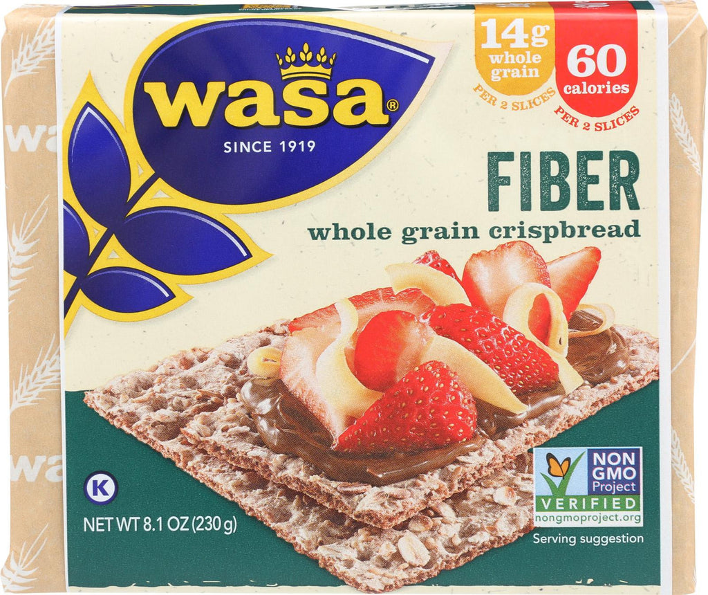 Wasa Crispbread Fiber Rye - Case Of 12 - 8.1 Oz.