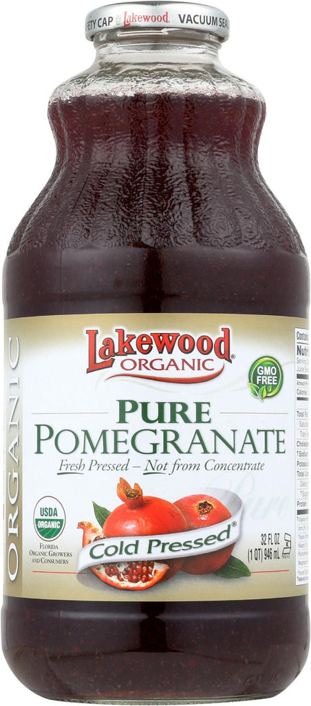 Lakewood Pure Organic Pomegranate - Pomegranate - Case Of 12 - 32 Fl Oz.