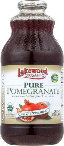 Lakewood Pure Organic Pomegranate - Pomegranate - Case Of 12 - 32 Fl Oz.