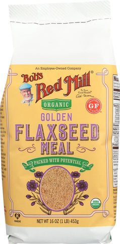 Bob's Red Mill Organic Golden Flaxseed Meal - 16 Oz - Case Of 4