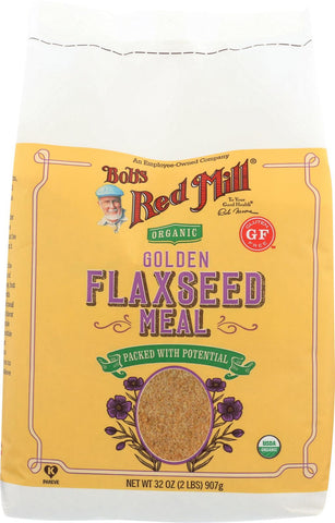 Bob's Red Mill Organic Golden Flaxseed Meal - 32 Oz - Case Of 4