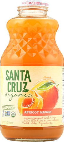 Santa Cruz Organic Juice - Apricot Mango - Case Of 12 - 32 Fl Oz.