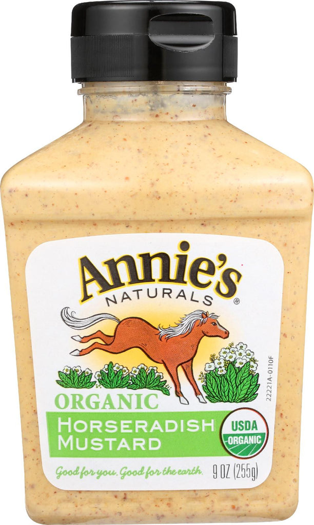 Annie's Naturals Organic Horseradish Mustard - Case Of 12 - 9 Oz.