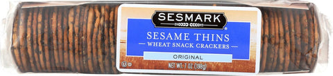 Sesmark Foods Sesame Thins - Original - Case Of 12 - 7 Oz.