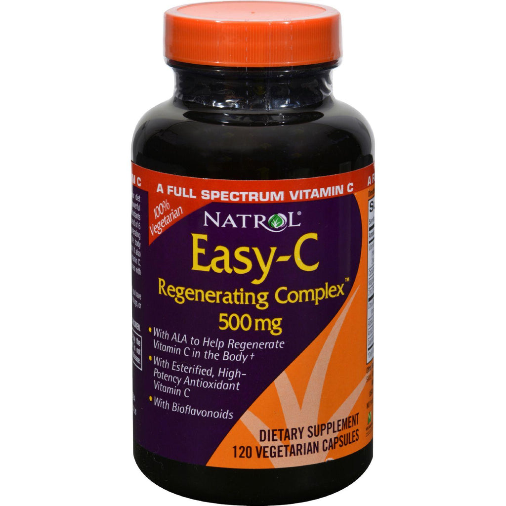 Natrol Easy-c Regenerating Complex With Bioflavonoids - 500 Mg - 120 Vegetarian Capsules