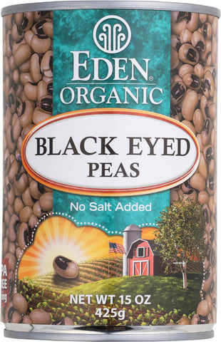 Eden Foods Organic Black Eyed Peas - Case Of 12 - 15 Oz.