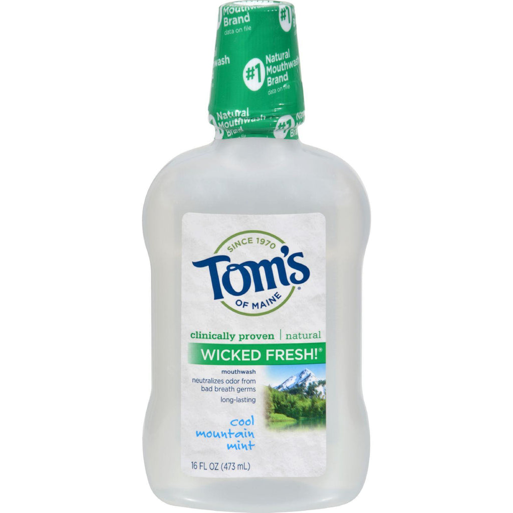 Tom's Of Maine Cool Mountain Mint Mouthwash - 16 Oz