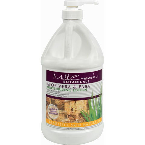 Mill Creek Botanicals Aloe Vera And Paba Moisturizing Lotion - 64 Fl Oz