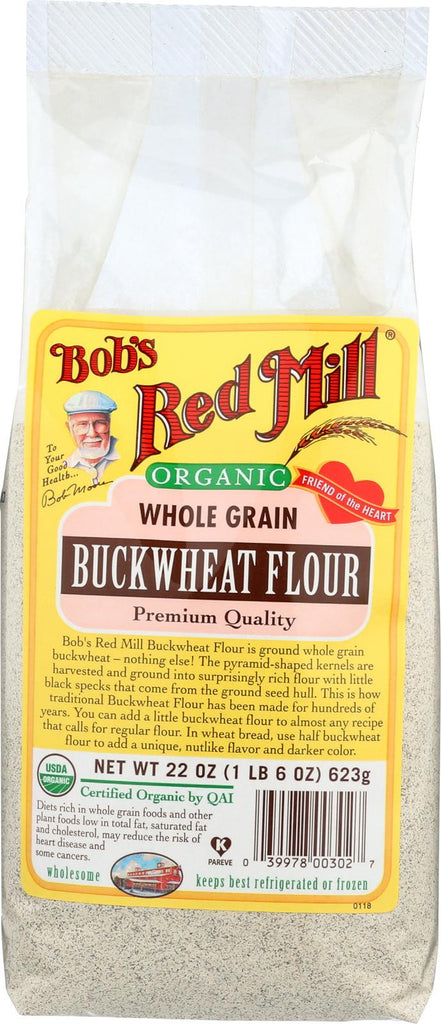 Bob's Red Mill Organic Buckwheat Flour - 22 Oz - Case Of 4