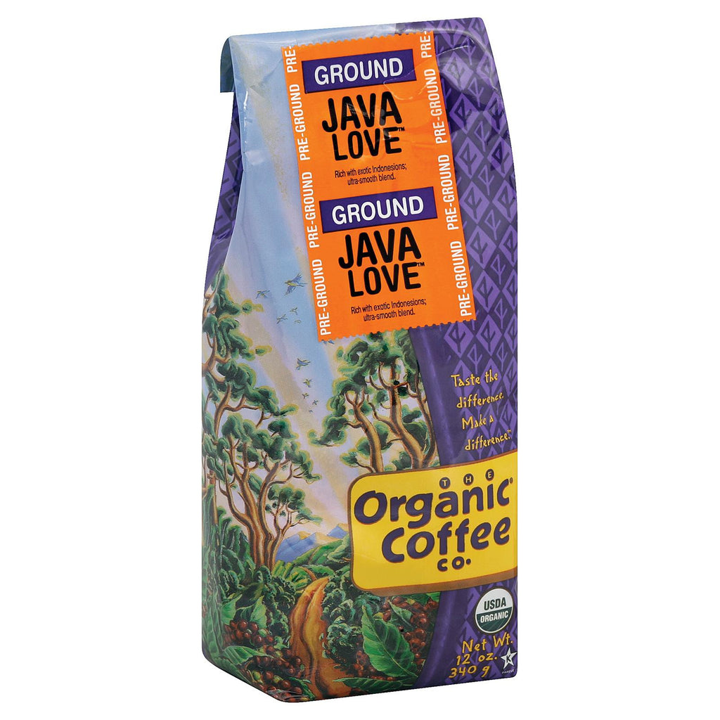 Organic Coffee Company Ground Coffee - Java Love - Case Of 6 - 12 Oz.