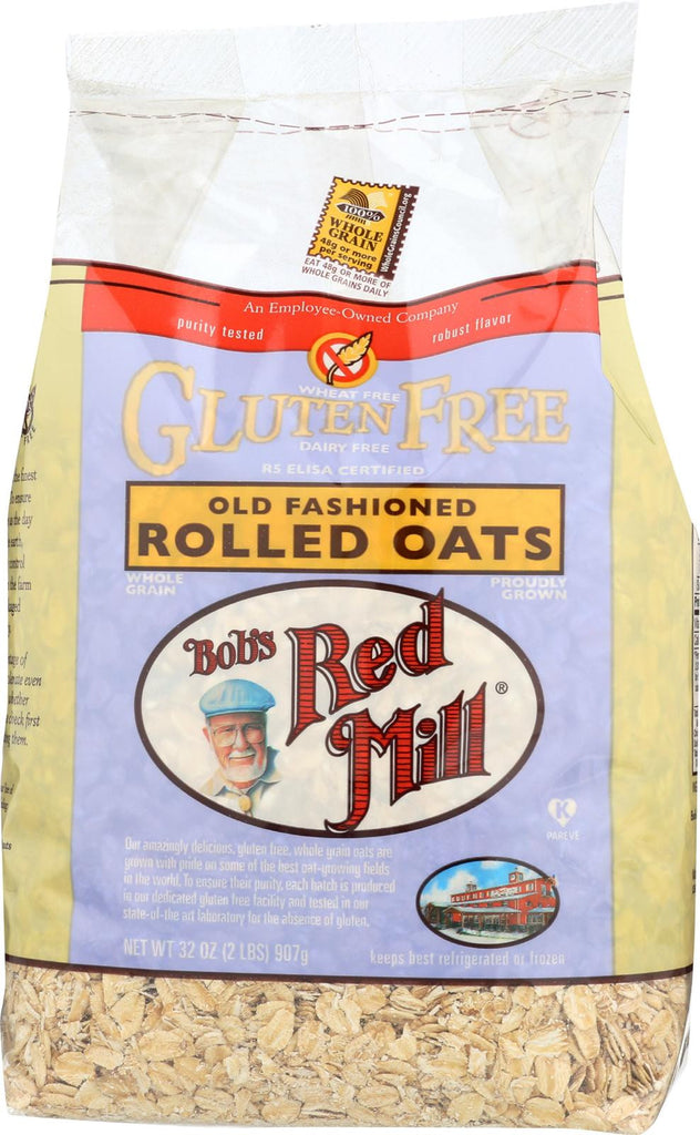 Bob's Red Mill Gluten Free Old Fashion Rolled Oats - 32 Oz - Case Of 4