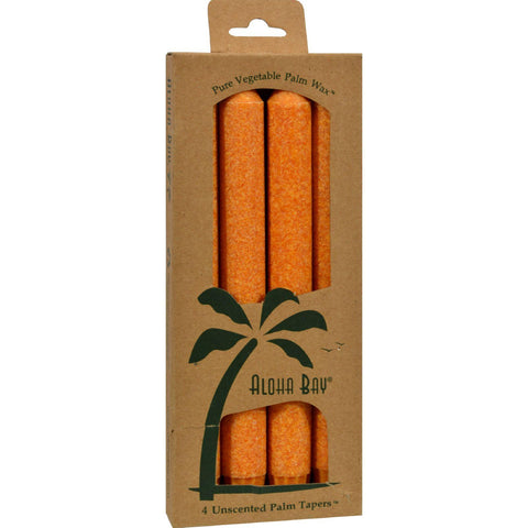 Aloha Bay Palm Tapers Orange - 4 Candles