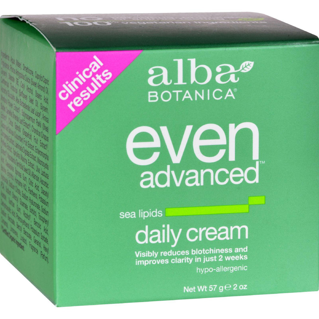 Alba Botanica Natural Even Advanced Daily Cream - 2 Oz