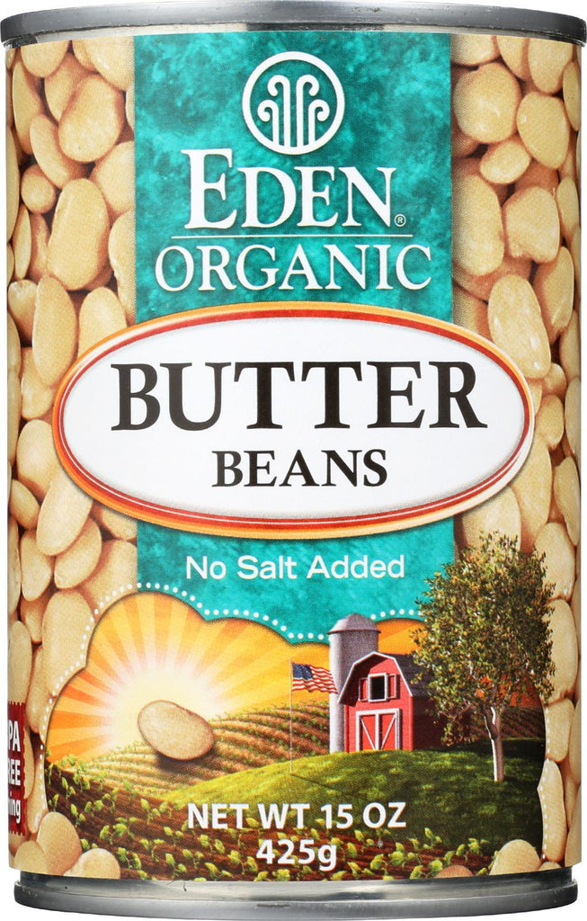 Eden Foods Butter Beans Organic - Case Of 12 - 15 Oz.