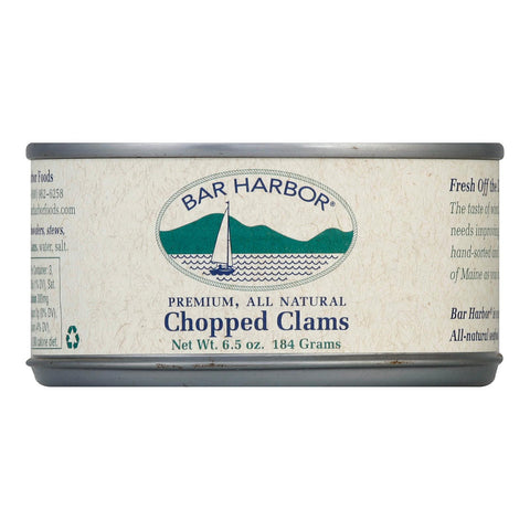 Bar Harbor Chopped Clams - Case Of 12 - 6.5 Oz.