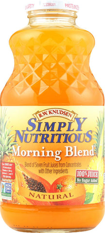 R.w. Knudsen Simply Nutritious Juice - Morning Blend - Case Of 1 - 32 Fl Oz.