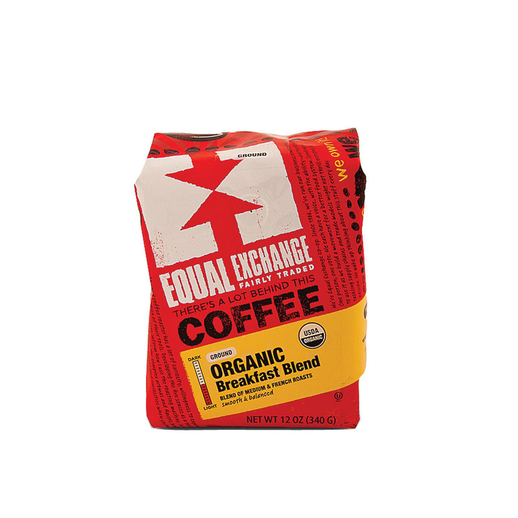 Equal Exchange Organic Drip Coffee - Breakfast Blend - Case Of 6 - 12 Oz.