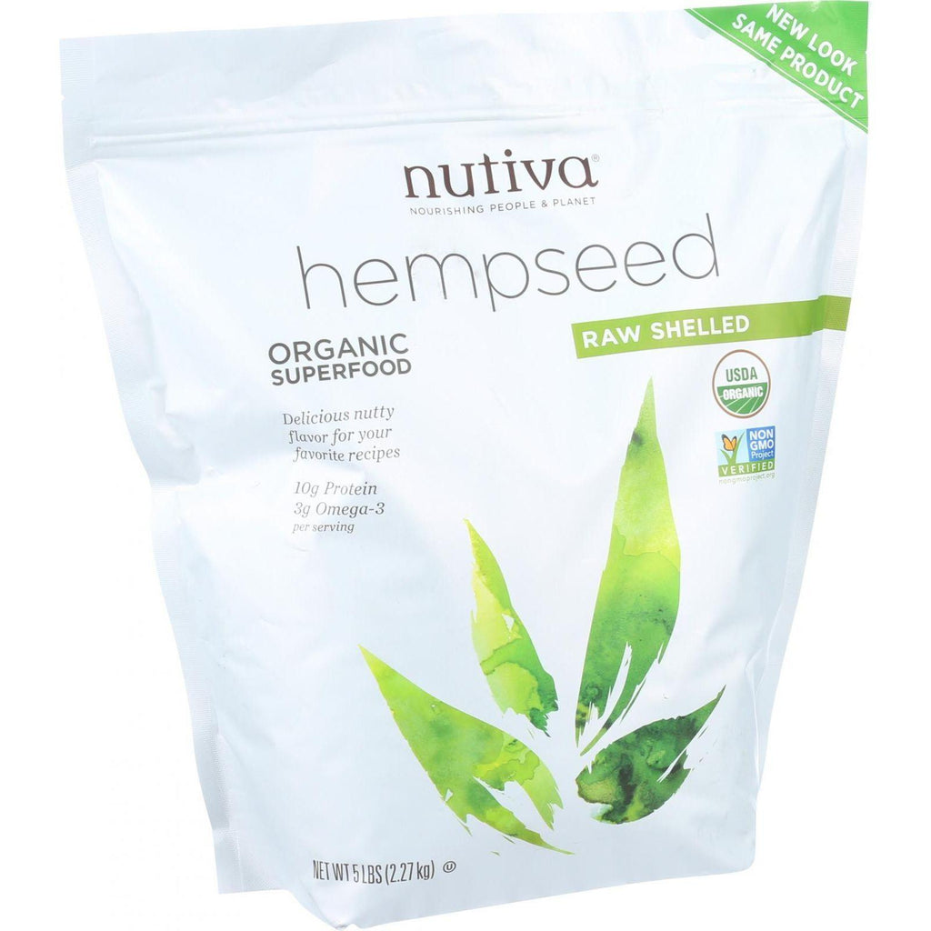 Nutiva Organic Hempseed - Shelled - 5 Lb