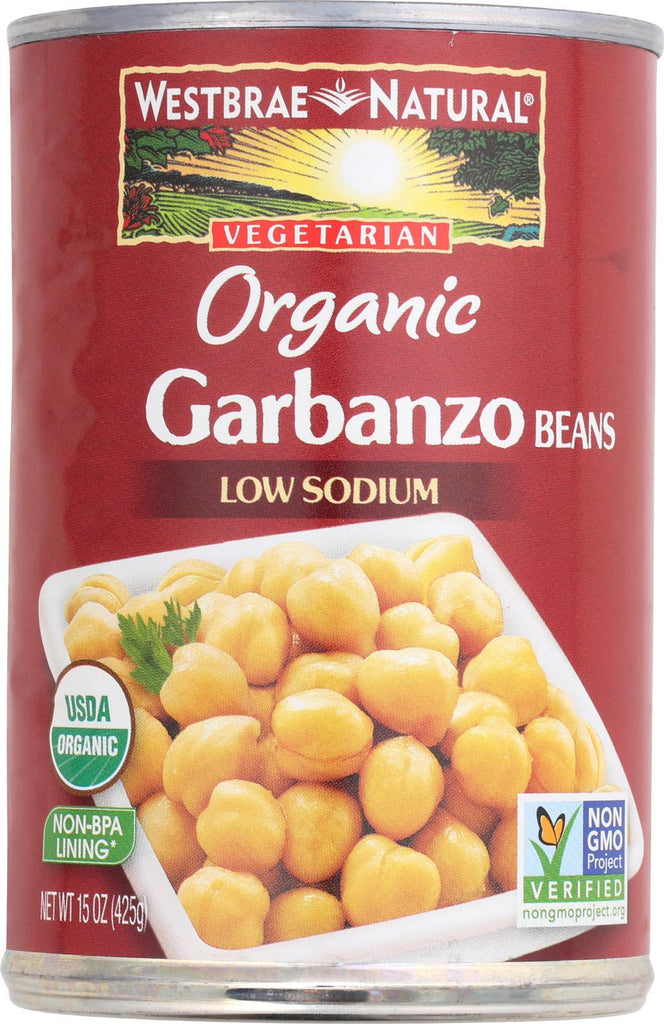 Westbrae Foods Organic Garbanzo Beans - Case Of 12 - 15 Oz.