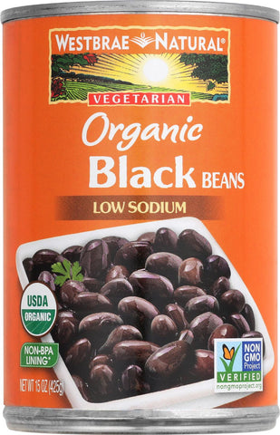 Westbrae Foods Organic Black Beans - Case Of 12 - 15 Oz.