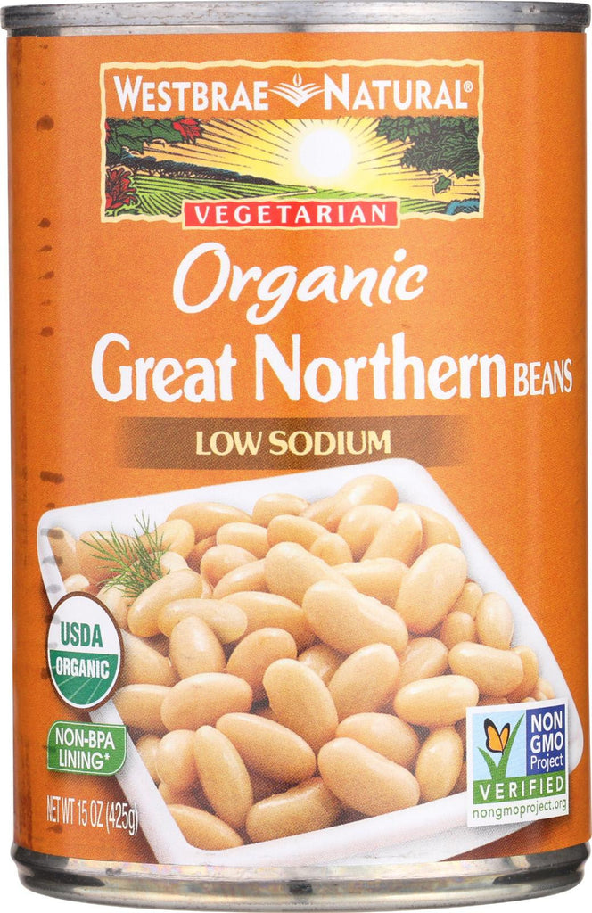 Westbrae Foods Organic Great Northern Beans - Case Of 12 - 15 Oz.