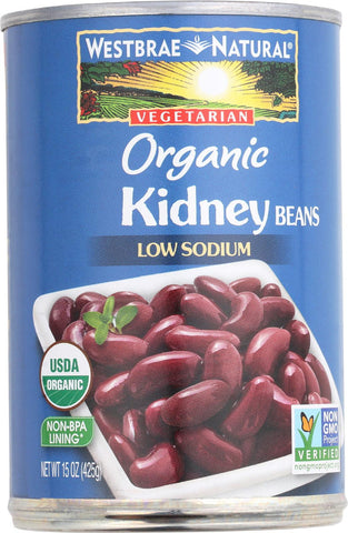 Westbrae Foods Organic Kidney Beans - Case Of 12 - 15 Oz.