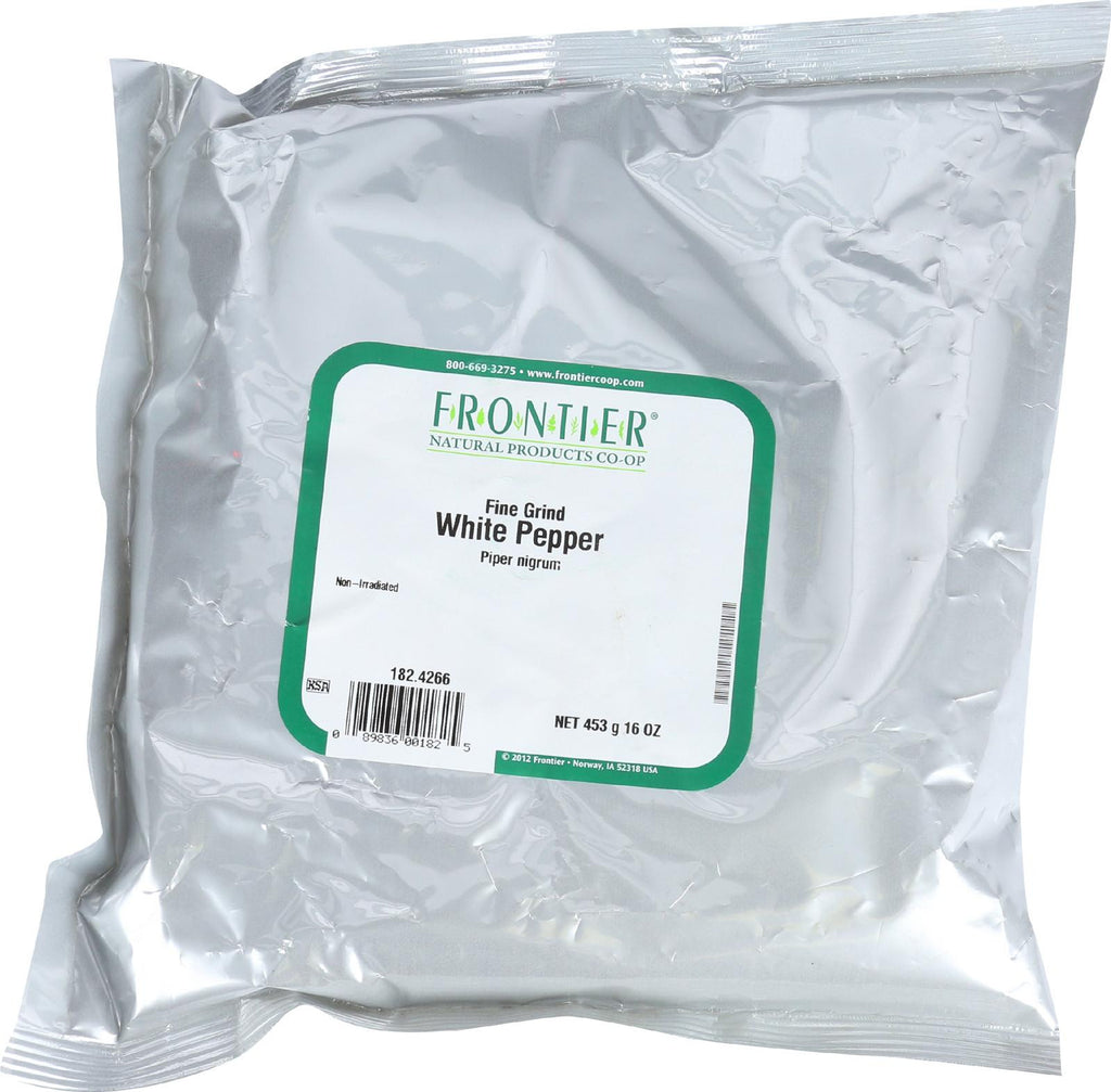 Frontier Herb Pepper - White - Fine Ground - 40 Mesh - Bulk - 1 Lb