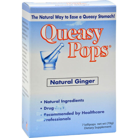 Three Lollies Queasy Pops Ginger - 7 Pops