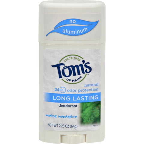 Tom's Of Maine Natural Deodorant Aluminum Free Mine Woodisplayice - 2.25 Oz - Case Of 6