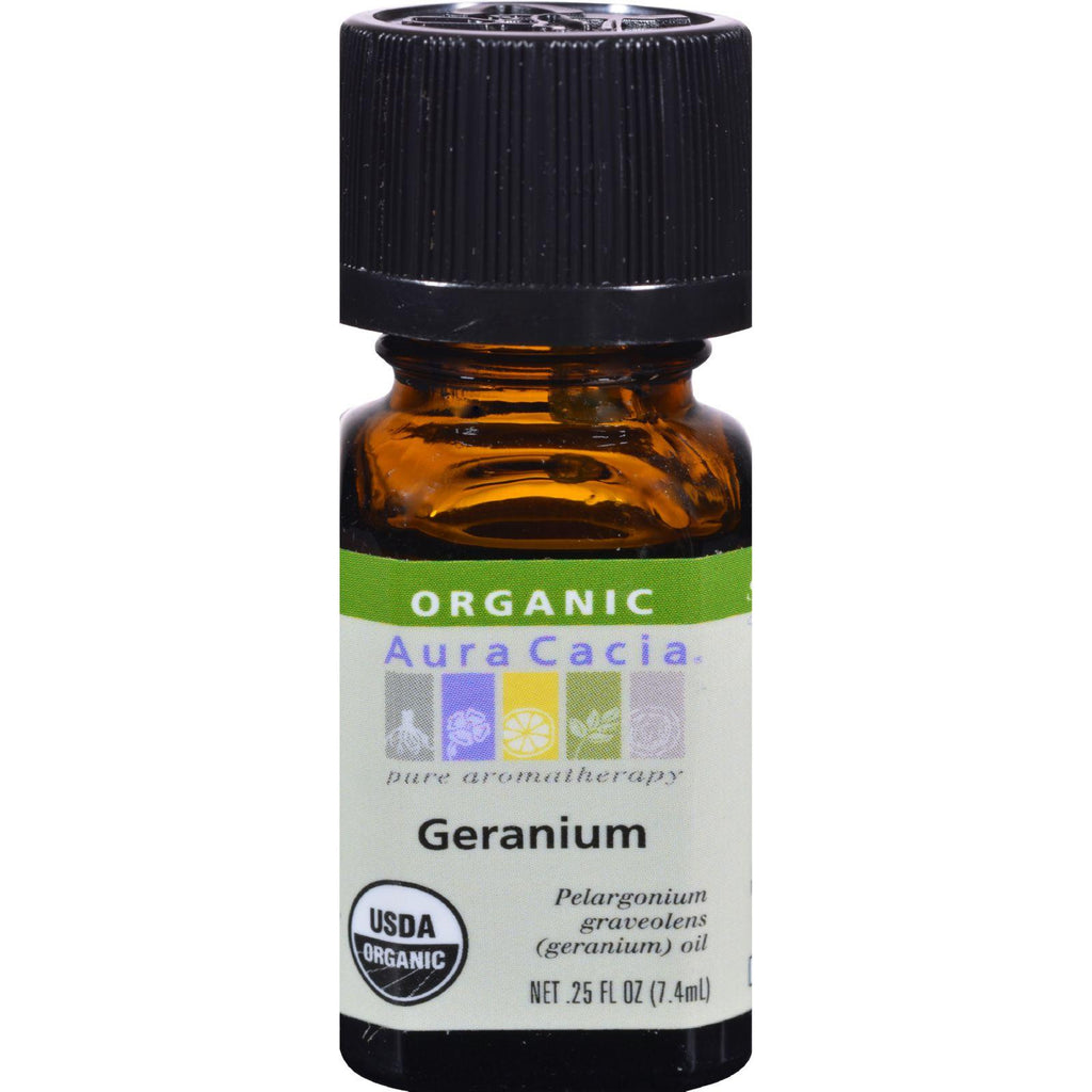 Aura Cacia Organic Geranium - .25 Oz