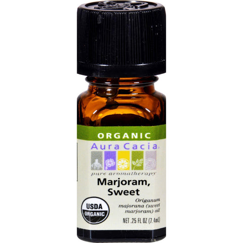 Aura Cacia Organic Essential Oil - Marjoram Sweet - .25 Oz