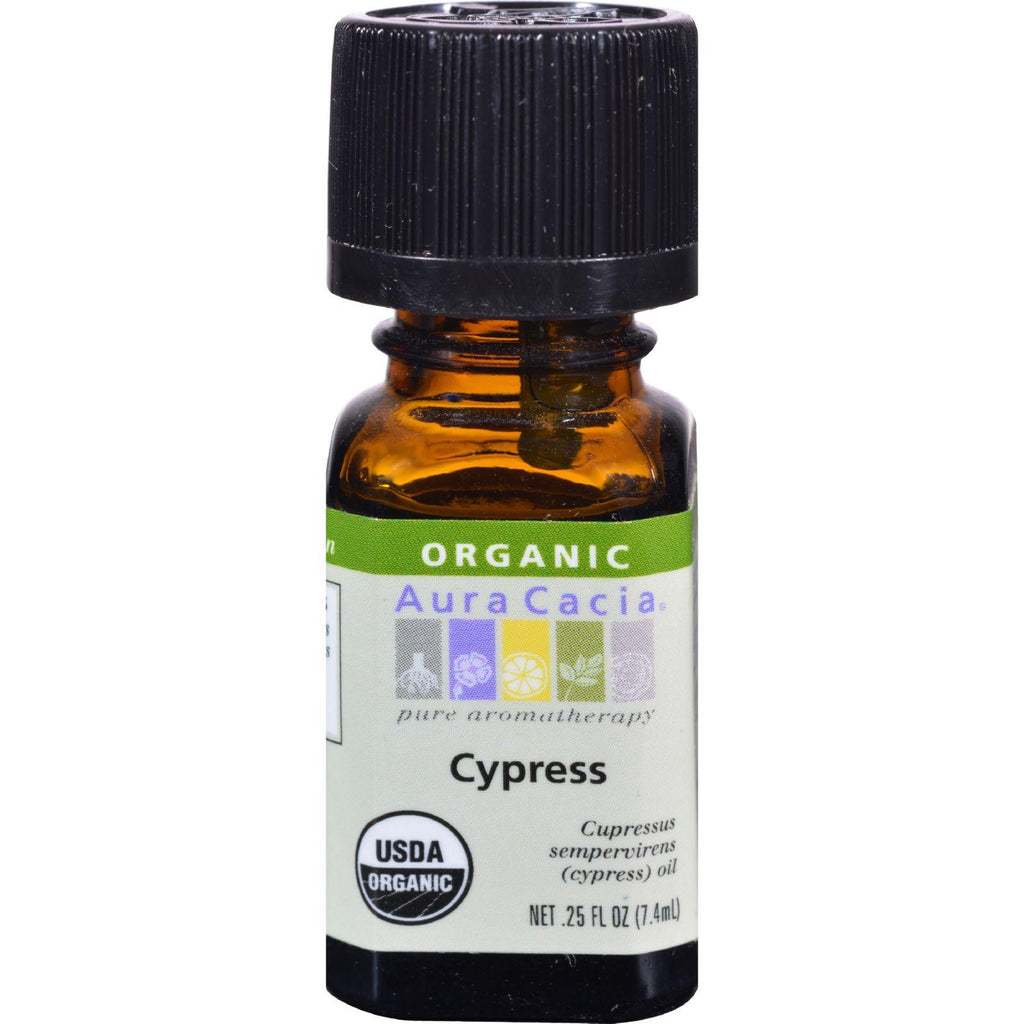 Aura Cacia Organic Essential Oil - Cypress - .25 Oz