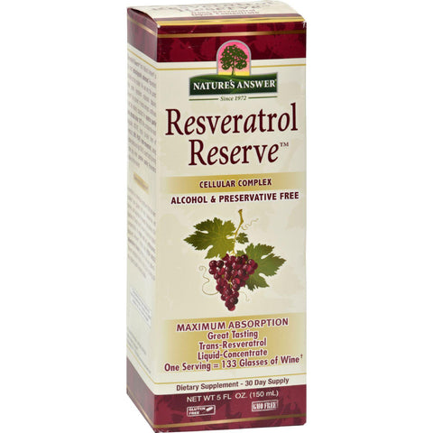 Nature's Answer Resveratrol Reserve Alcohol Free - 5 Fl Oz