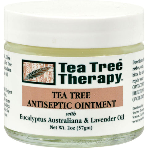 Tea Tree Therapy Antiseptic Ointment Eucalyptus Australiana And Lavender Oil - 2 Oz