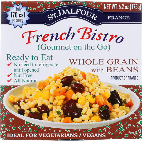 St Dalfour Gourmet On The Go - Ready To Eat - Whole Grain With Beans - 6.2 Oz - Case Of 6