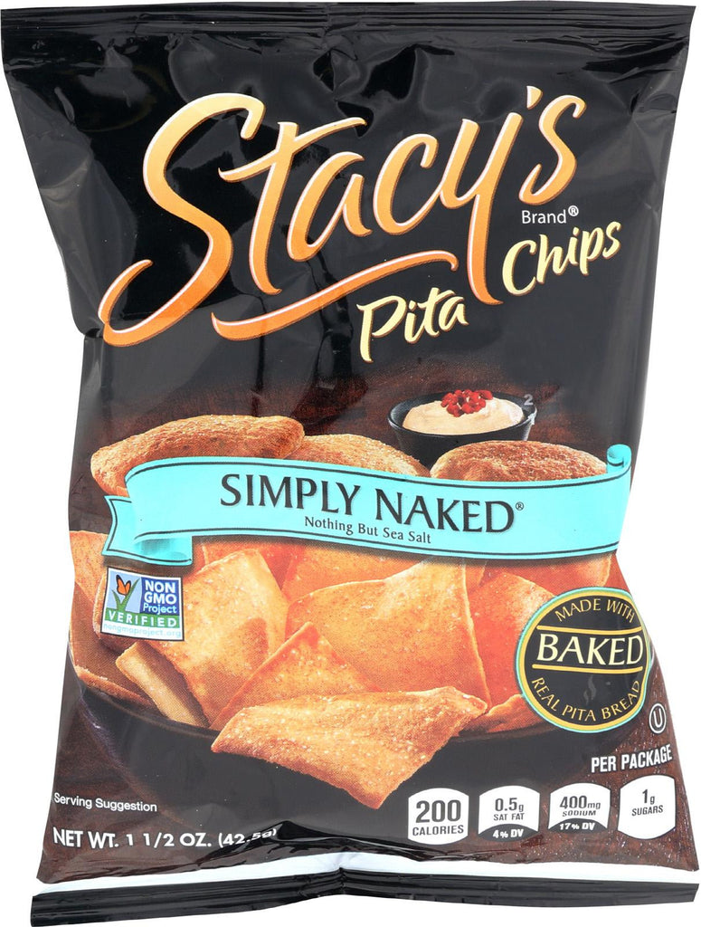 Stacey's Pita Chips - Simply Naked - 1.5 Oz - Case Of 24