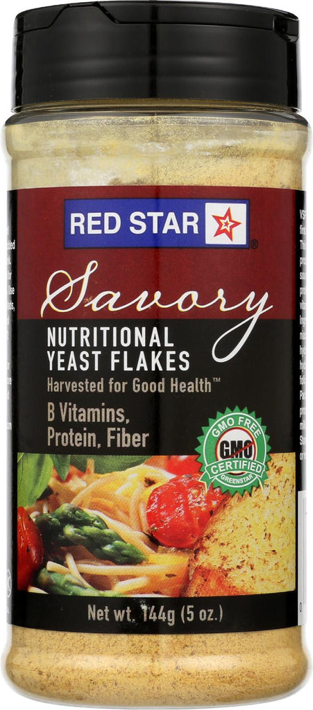 Red Star Nutritional Yeast Vegetarian Support Formula - Yeast Flakes - Mini - Case Of 6 - 5 Oz.