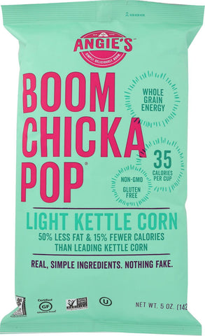 Angie's Kettle Corn Boom Chicka Pop Lightly Sweet Popcorn - Case Of 12 - 5 Oz.