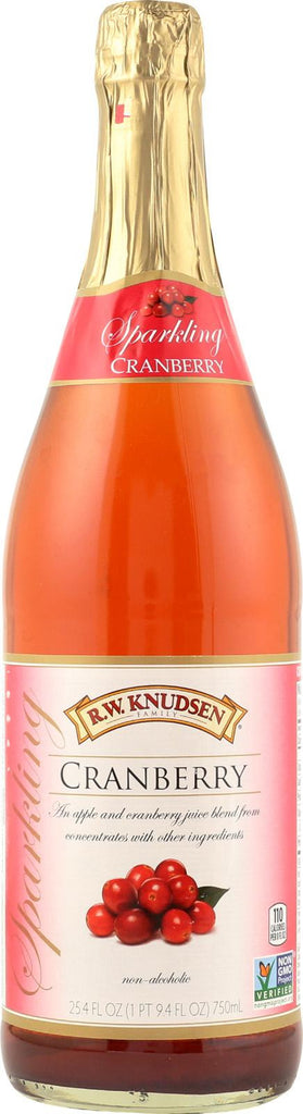 R.w. Knudsen Sparkling Juice - Cranberry - Case Of 12 - 750 Ml